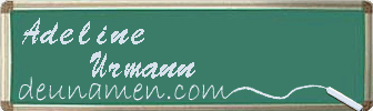 Adeline Urmann Visitenkarte